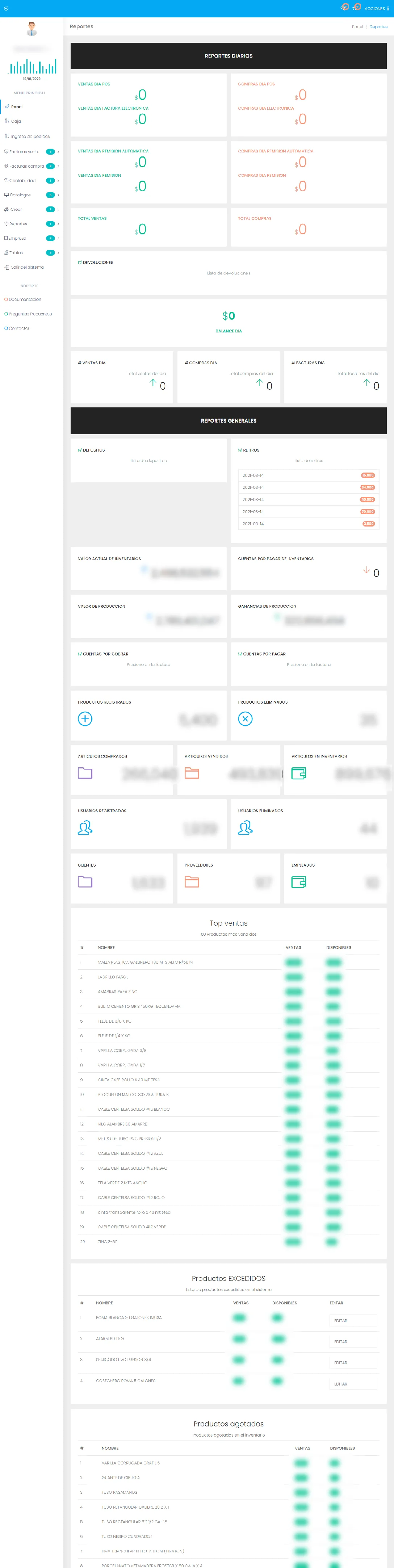 iRocket — main dashboard